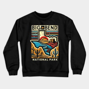 Big Bend National Park Texas, Stand With Texas Crewneck Sweatshirt